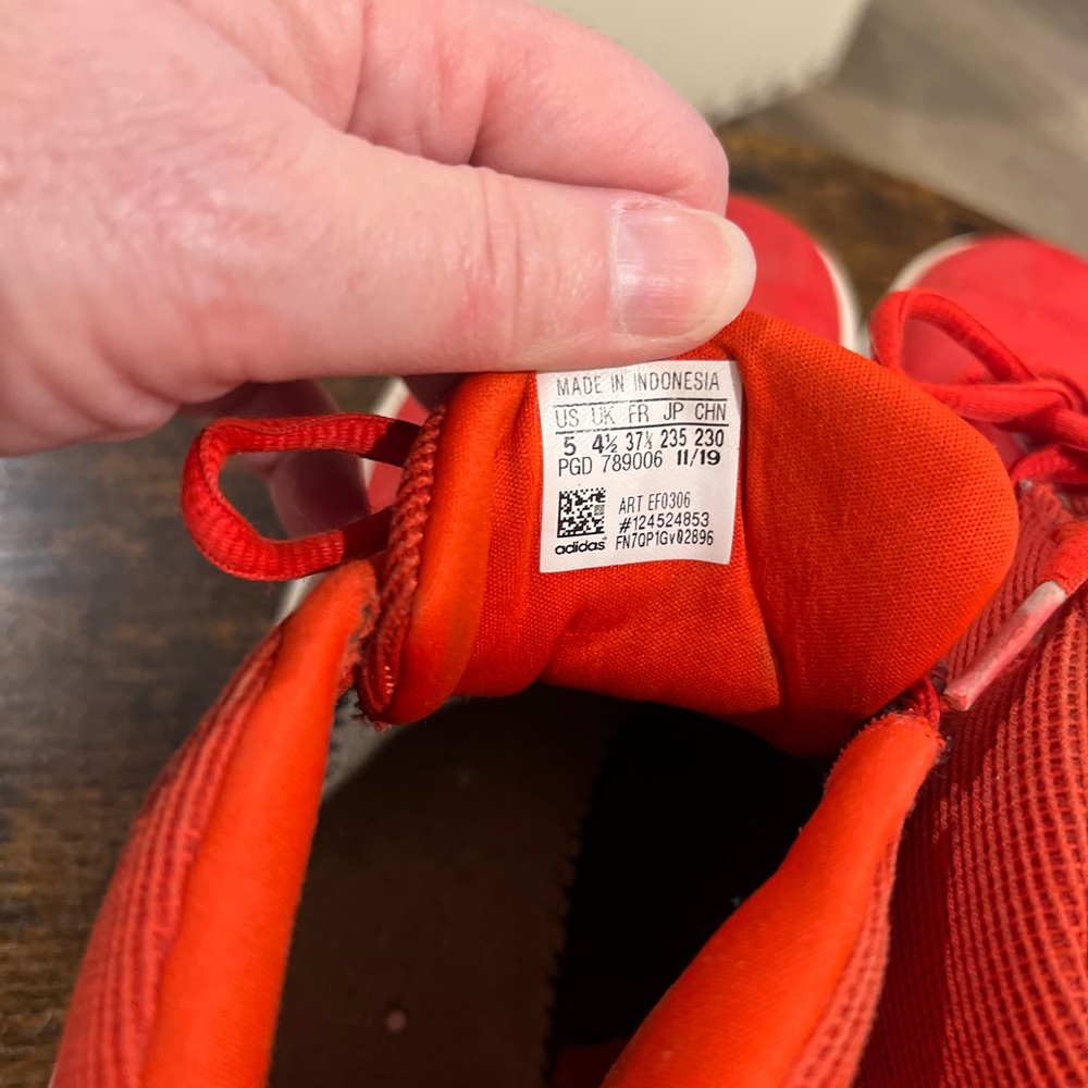 Adidas Kids Bright Red Sneakers